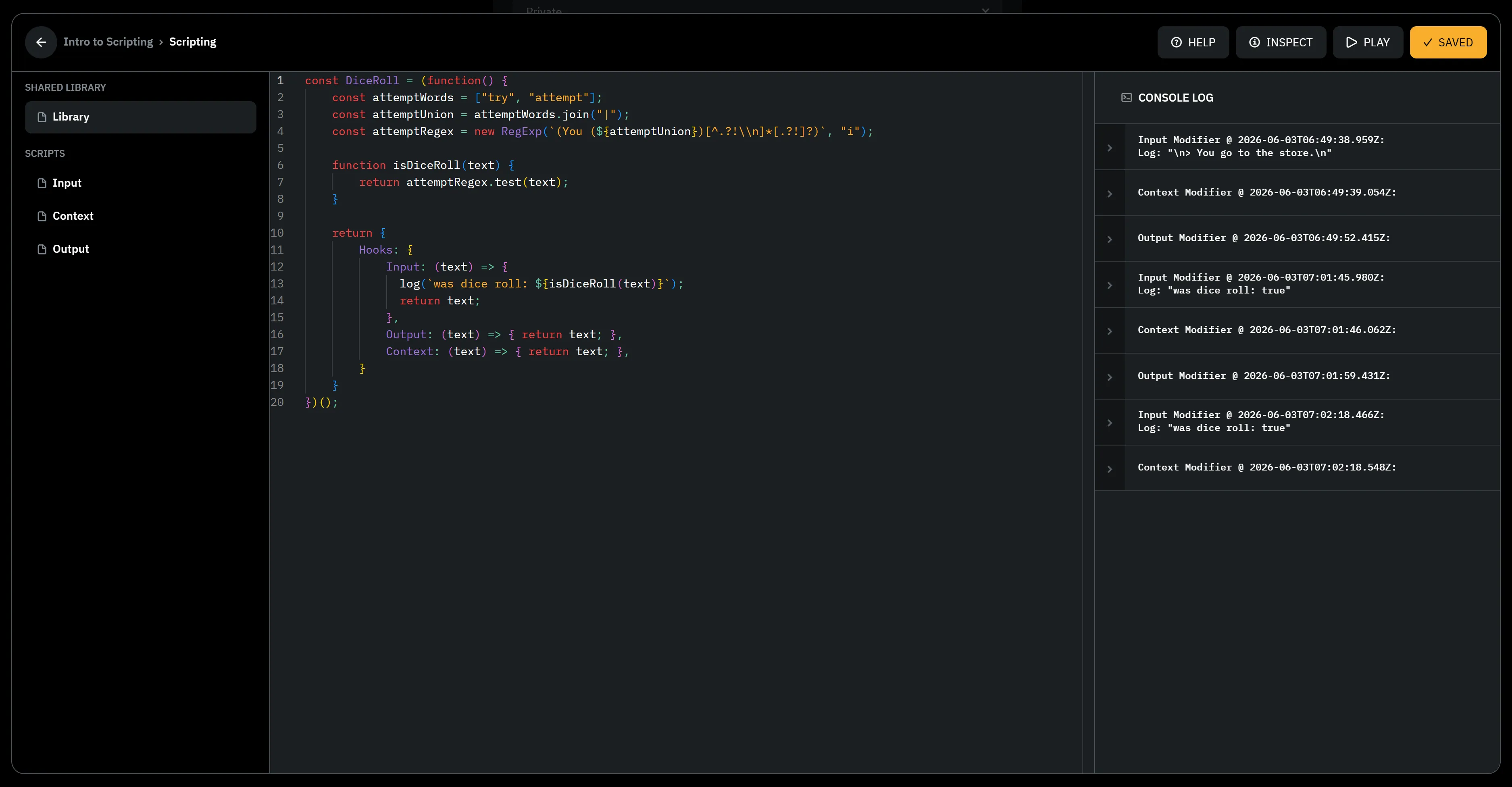 Console Log
