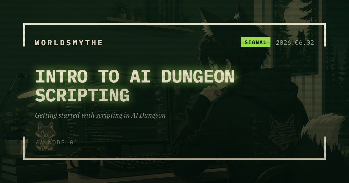 Intro to AI Dungeon Scripting
